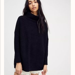 Free People Ottoman Slouchy Tunic Black